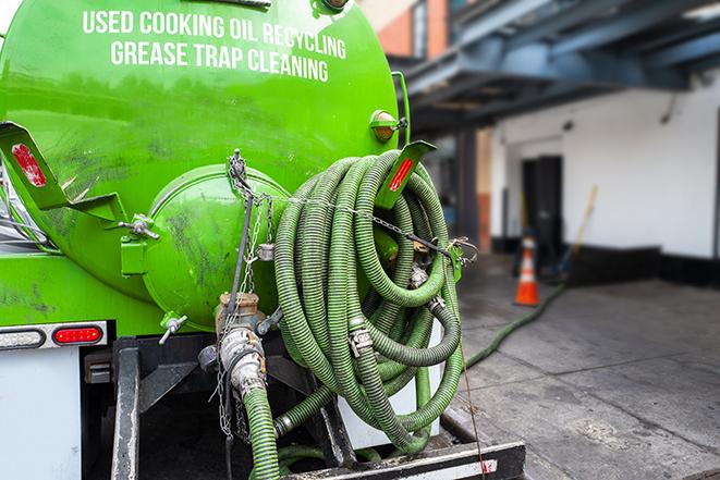 pumping out excess grease and waste from a restaurant's trap in Grovetown